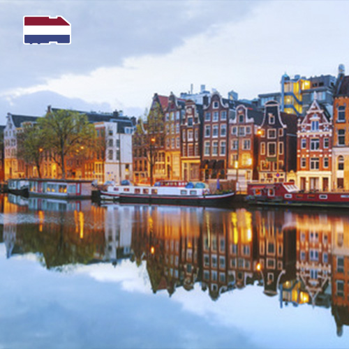 [WW_901O_STACK_ONEOFF_NETHERLANDS_UNLIMITED_7D_FUP20] SIM Card dati Paesi Bassi Illimitata (7 giorni)