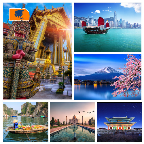 [WW_901O_STACK_ONEOFF_BESTASIA3_10GB_30D] Data SIM Card Best of Asia 10GB (30 days)