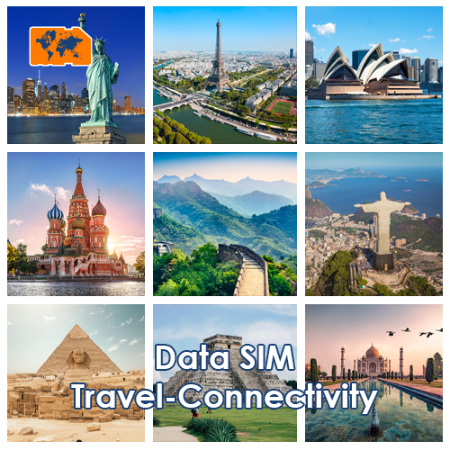[SIM_8988_NO_CREDIT] Connectivité de voyage Data SIM (sans crédit)