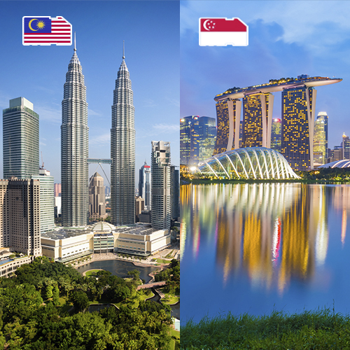[WW_901O_STACK_ONEOFF_MYS_SGP_1GB_7D] Daten-SIM-Karte Malaysia & Singapur 1GB (7 Tage)