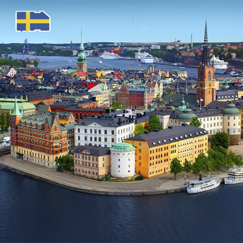 [WW_901O_STACK_ONEOFF_SWEDEN_3GB_15D] Scheda SIM dati Svezia 3GB (15 giorni)