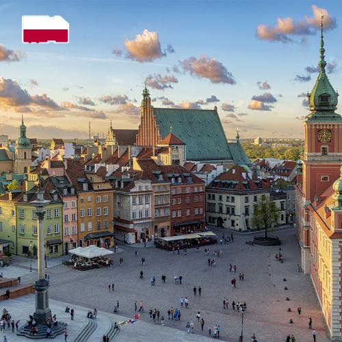 [WW_901O_STACK_ONEOFF_POL_25GB_30D] Tarjeta SIM Datos Polonia 25GB (30 días)